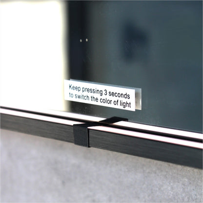 Arch LED Framed Mirror - Gun Metal -  600x900mm
