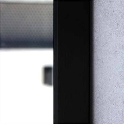 Arch LED Framed Mirror - Matt Black -  600x900mm
