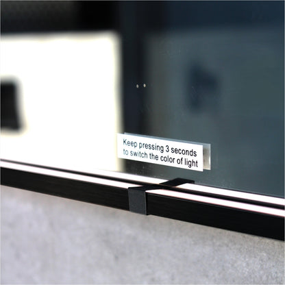 Arch LED Framed Mirror - Matt Black -  600x900mm