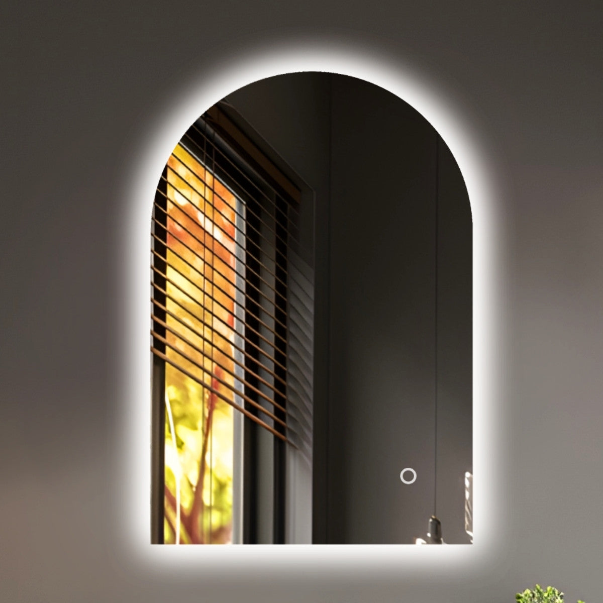 Uni-Arch Backlit LED Framless Mirror - 600x900mm
