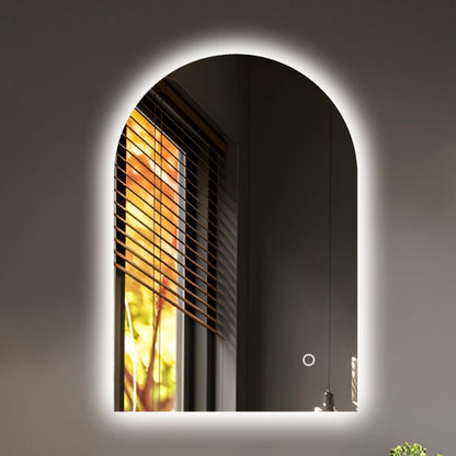 Uni-Arch Backlit LED Framless Mirror - 600x900mm
