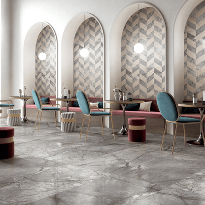 SILVER ROOT SERIES - LIGHT GREY SATIN Finish - 750X1500 | 2.25 SQM / 2 PCS PER BOX
