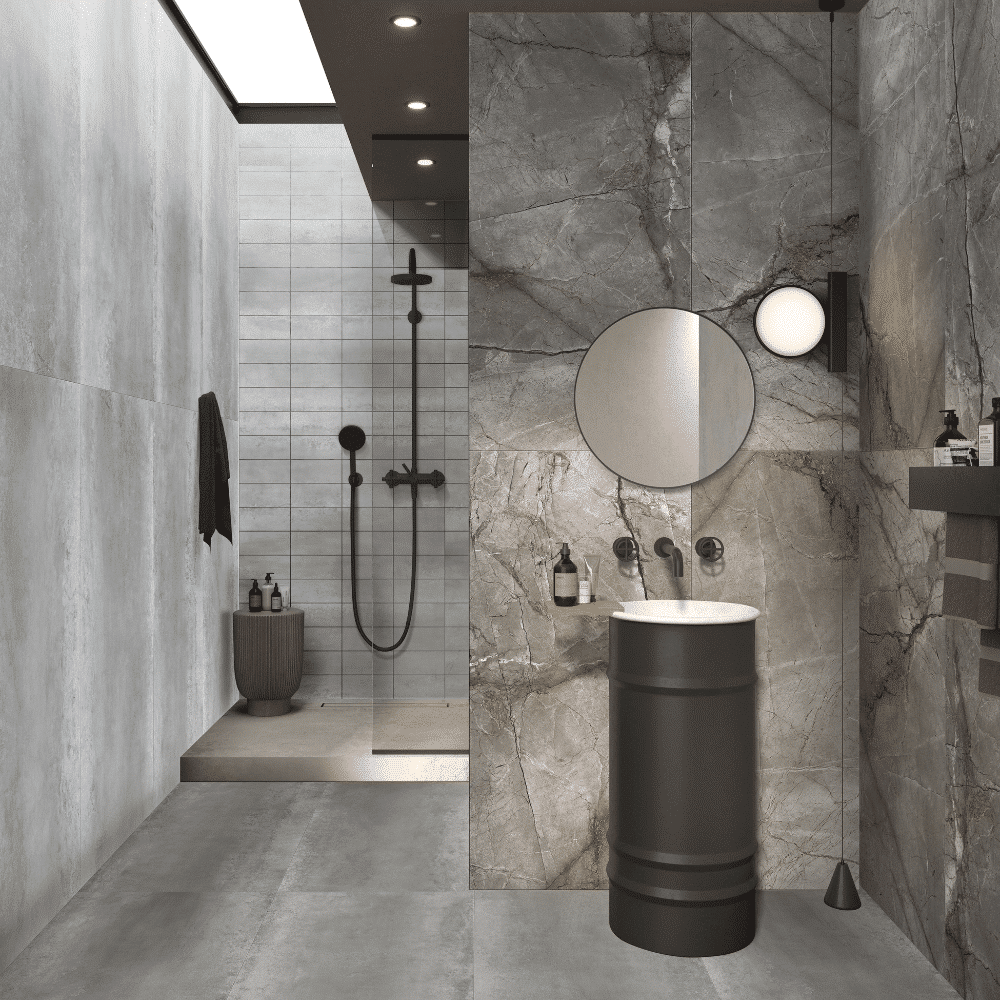 SILVER ROOT SERIES - LIGHT GREY SATIN Finish - 750X1500 | 2.25 SQM / 2 PCS PER BOX