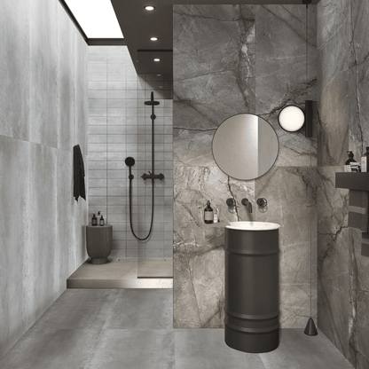 SILVER ROOT SERIES - LIGHT GREY SATIN Finish - 750X1500 | 2.25 SQM / 2 PCS PER BOX