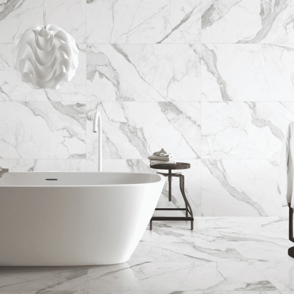 CALACATTA SERIES - CALACATTA SATIN Finish - 600X1200 | 1.44 SQM / 2 PCS PER BOX