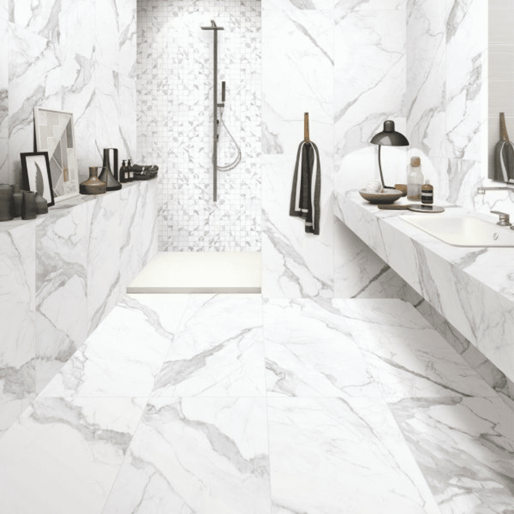 CALACATTA SERIES - CALACATTA SATIN Finish - 600X1200 | 1.44 SQM / 2 PCS PER BOX