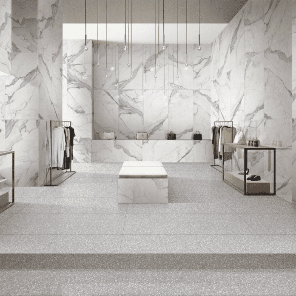 CALACATTA SERIES - CALACATTA SATIN Finish - 600X1200 | 1.44 SQM / 2 PCS PER BOX