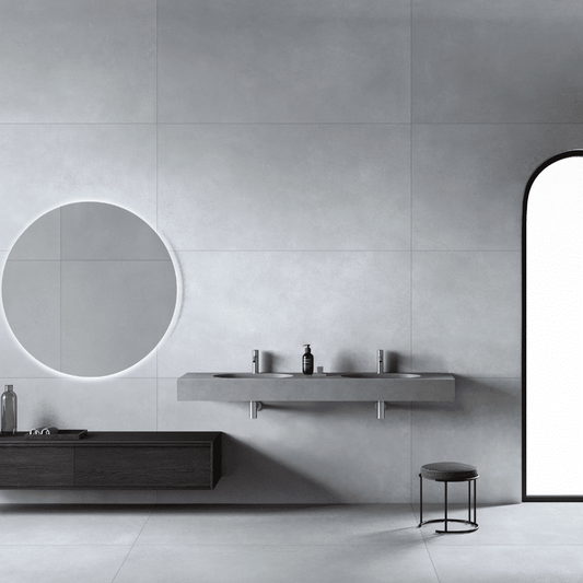 KOLOR SERIES - LIGHT GREY SMOOTH MATT Finish - 750X1500 | 2.25 SQM / 2 PCS PER BOX