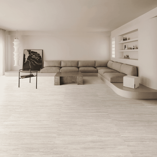 TRAV VIEN CUT - LIGHT GREY - 3D DEEP INK - 300X600 | 1.44 SQM / 8 PCS PER BOX