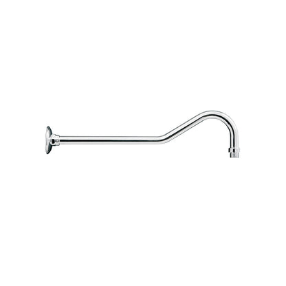 450mm Wall Gooseneck Shower Arm with flange - Chrome