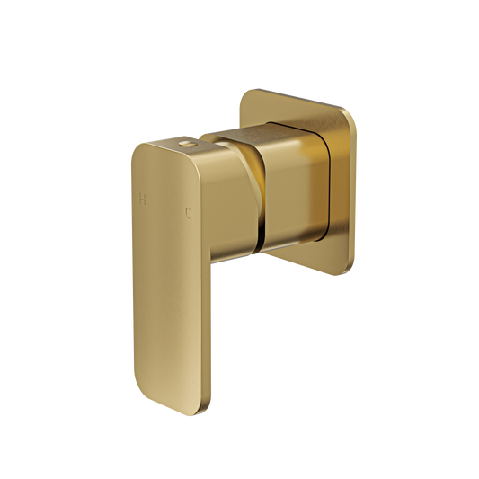 Zia Wall Mixer - Brushed Brass