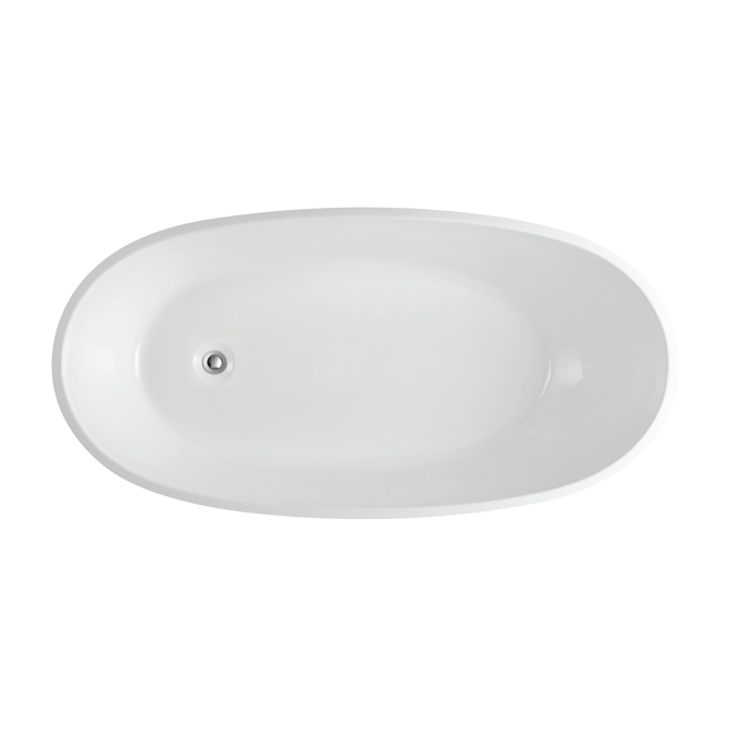 1700mm Freestanding Bathtub - No Overflow - Matte White