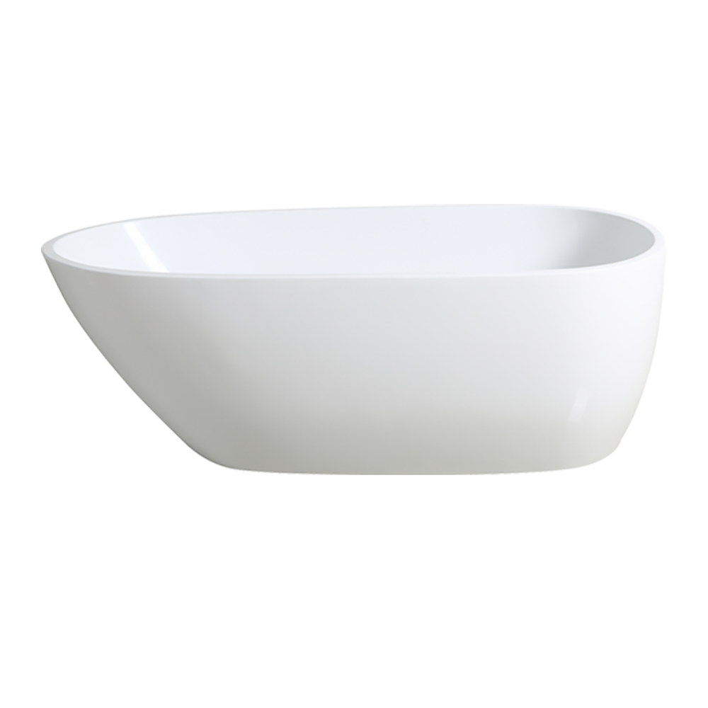 1700mm Freestanding Bathtub - No Overflow - Matte White