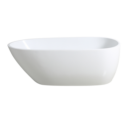 1700mm Freestanding Bathtub - No Overflow - Matte White