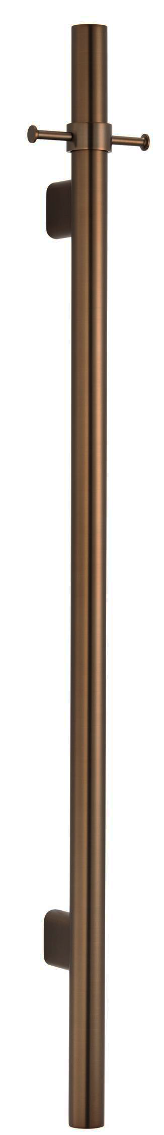 Mica Vertical Heated Towel Rail - Dusk Bronze