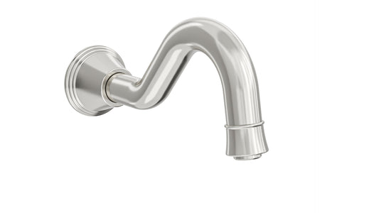 Vintage Wall Mount Bath Spout - Brushed Nickel