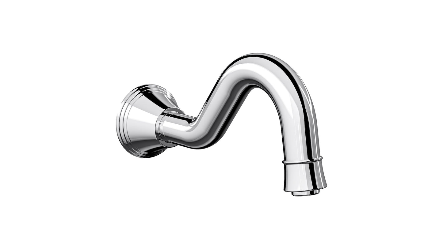 Vintage Wall Mount Bath Spout - Chrome
