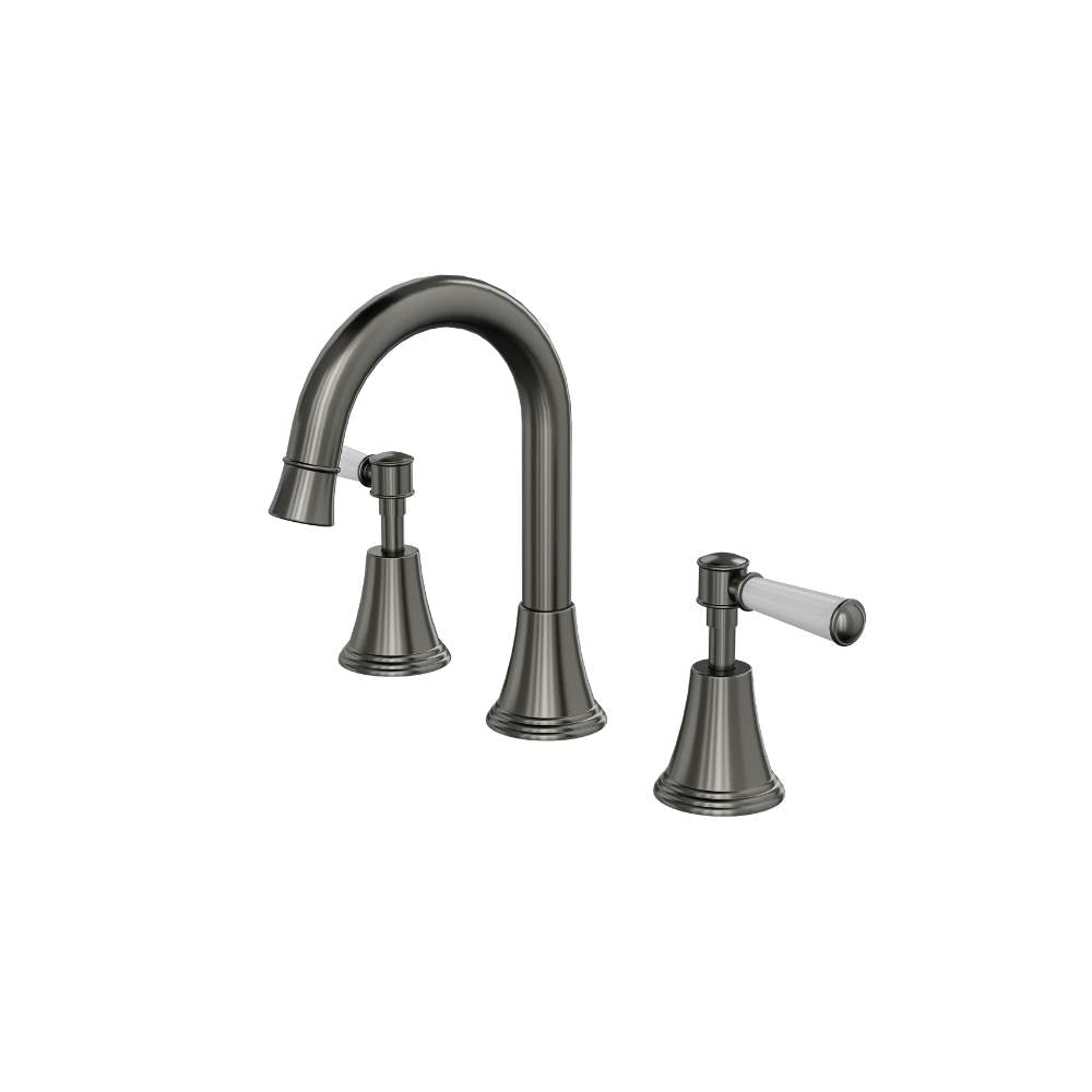 Vintage Lever Handle Basin Set - Gunmetal