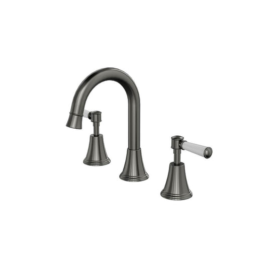 Vintage Lever Handle Basin Set - Gunmetal