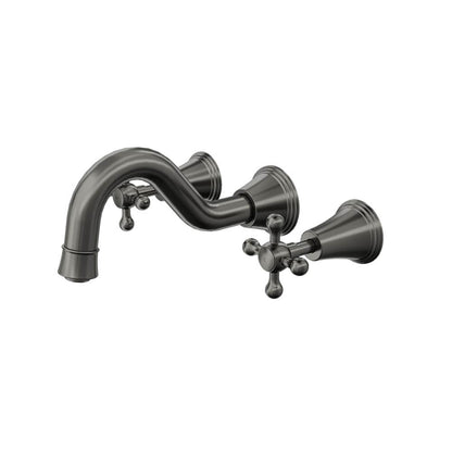 Vintage Cross Handle Bath Set - Gunmetal
