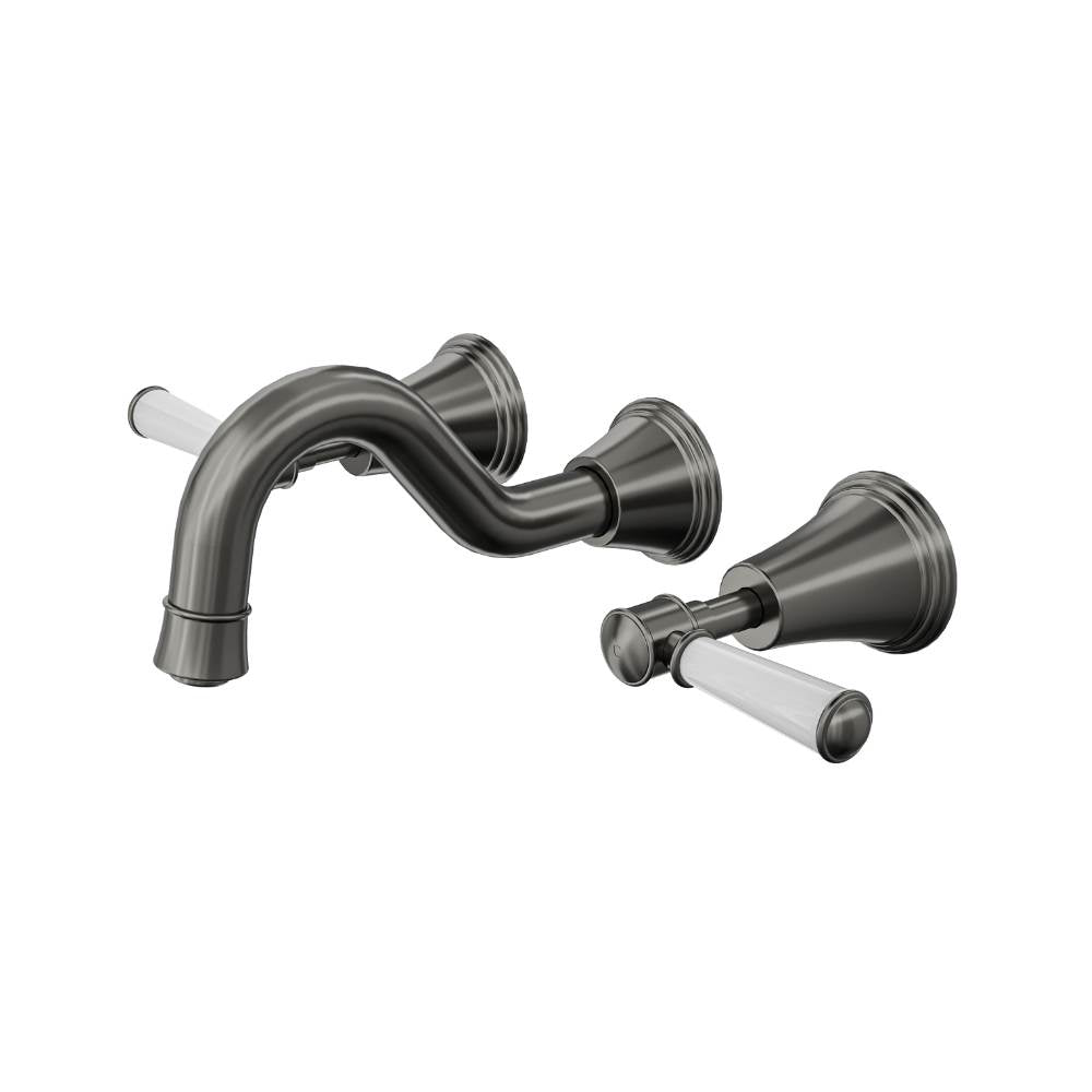 Vintage Lever Handle Bath Set - Gunmetal