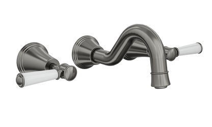 Vintage Lever Handle Bath Set - Gunmetal