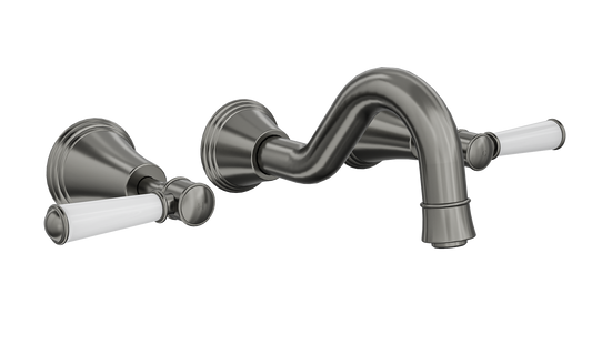 Vintage Lever Handle Bath Set - Gunmetal