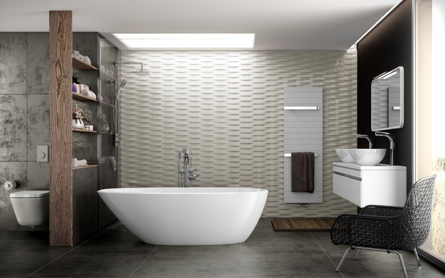 1700mm Freestanding Bathtub - No Overflow - Matte White