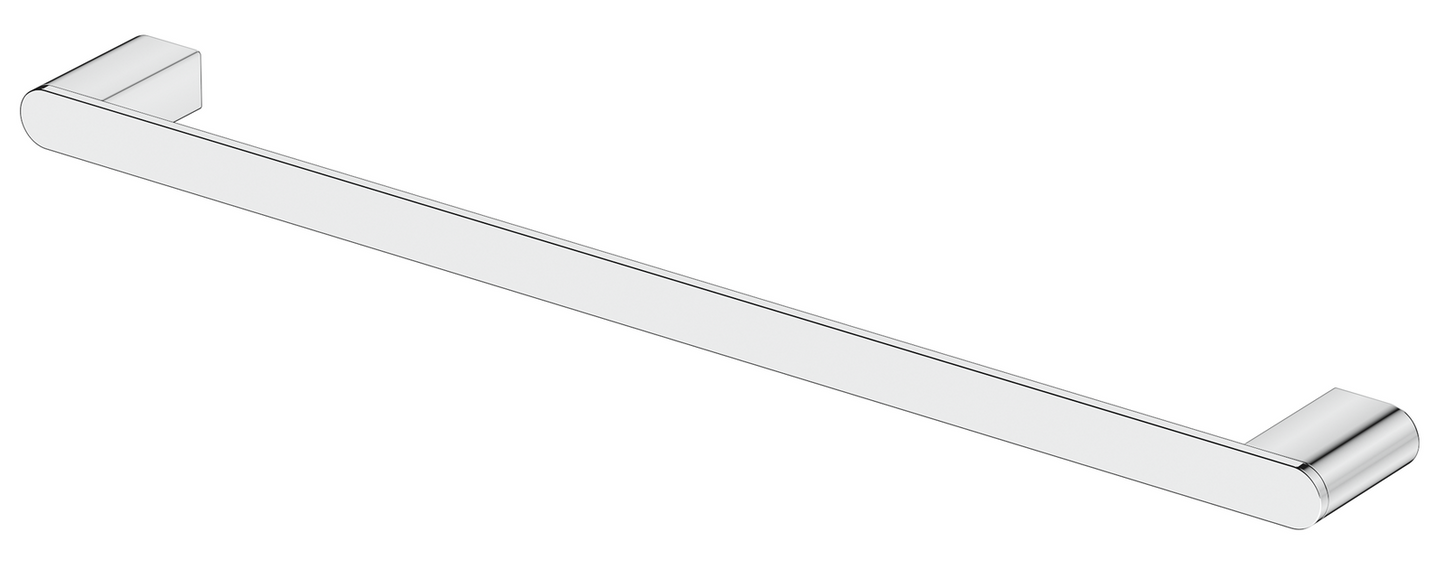 Supra Single Towel Rail - 600mm - Chrome