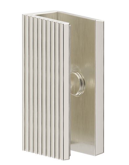 Fluted Shower Bracket 50x25 - BRUSHED NICKEL