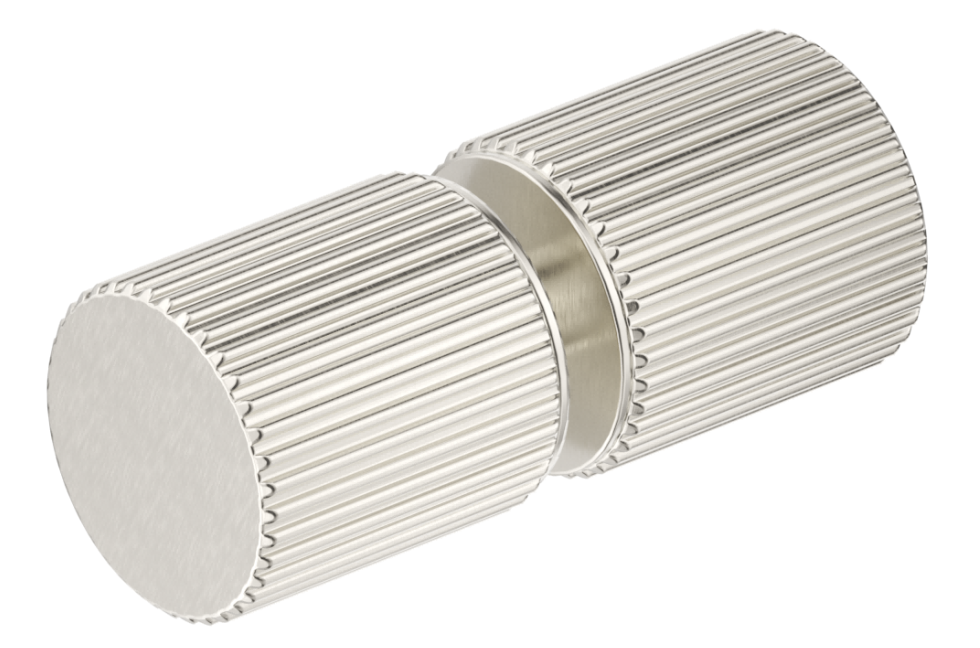 Fluted Round Shower Door Knob - BRUSHED NICKEL