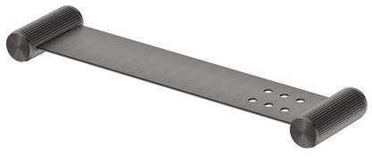 Mica Fluted Stainless Shelf - 400mm - Gunmetal