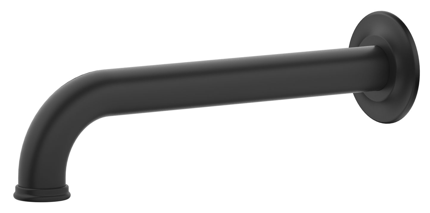 Mica Heritage Bath Spout - 220mm - Black