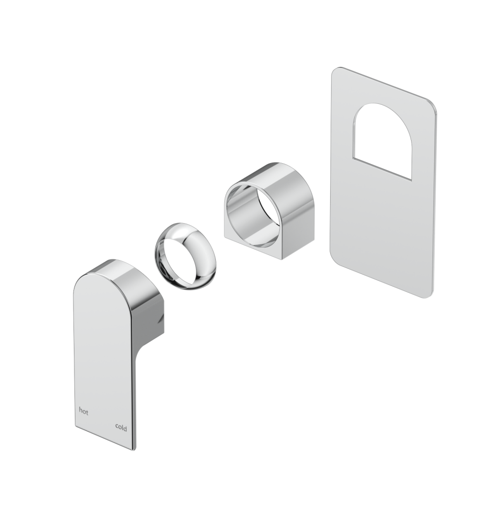 Beki Shower Mixer - Square -  TRIM KIT - Chrome