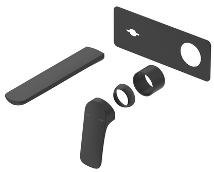 Kaza Wall-Spout Combo - 1P - TRIM KIT - Black