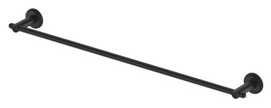 Mica Heritage Single Towel Rail - 800mm - Black