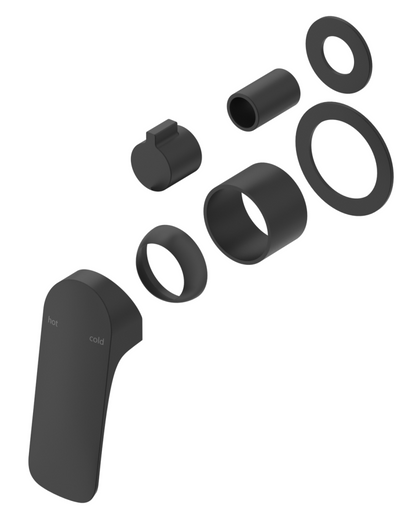 Kaza Mixer Diverter - 2P - TRIM KIT - Black