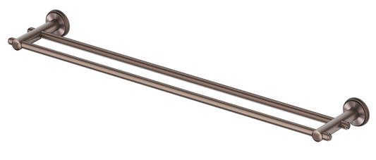 Mica Heritage Double Towel Rail - 600mm - Dusk Bronze