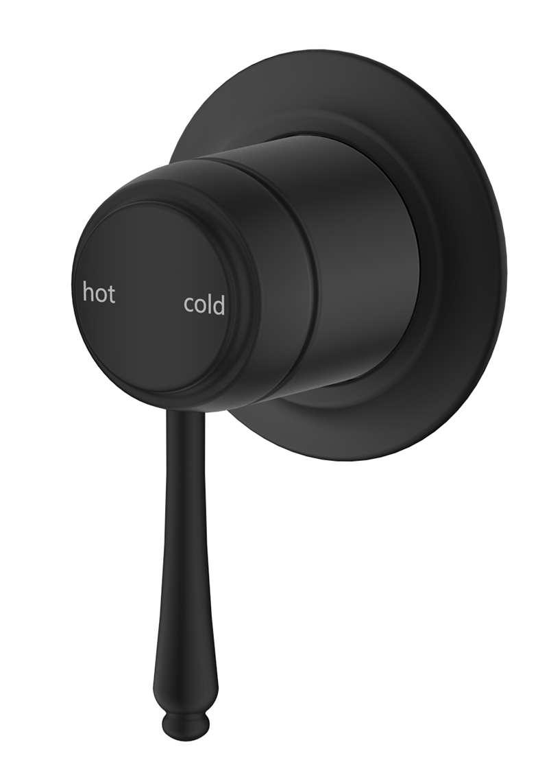 Mica Heritage Shower Mixer - TRIM KIT - Black