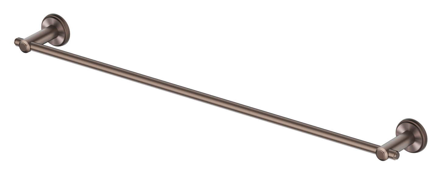Mica Heritage Single Towel Rail - 800mm - Dusk Bronze