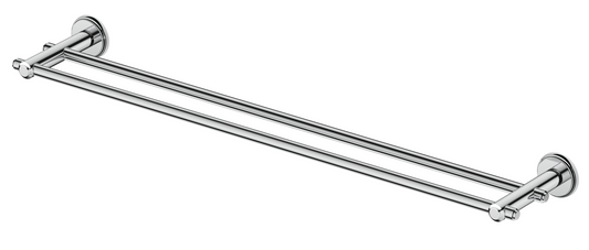 Mica Heritage Double Towel Rail - 600mm - Chrome