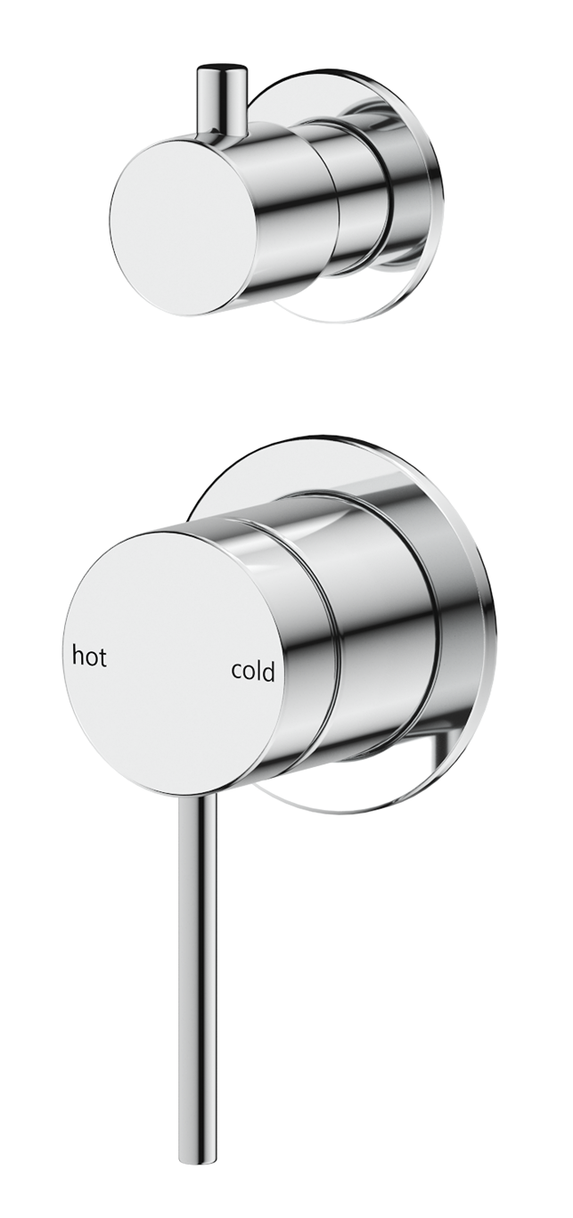 Mica Shower Mixer Diverter - 2P - TRIM KIT - Chrome