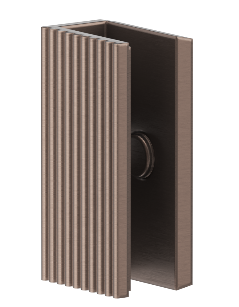Fluted Shower Bracket 50x25 - DUSK BRONZE