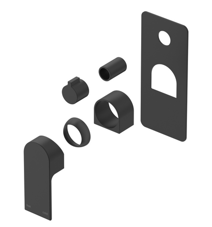 Beki Shower Mixer - Square - TRIM KIT - Black