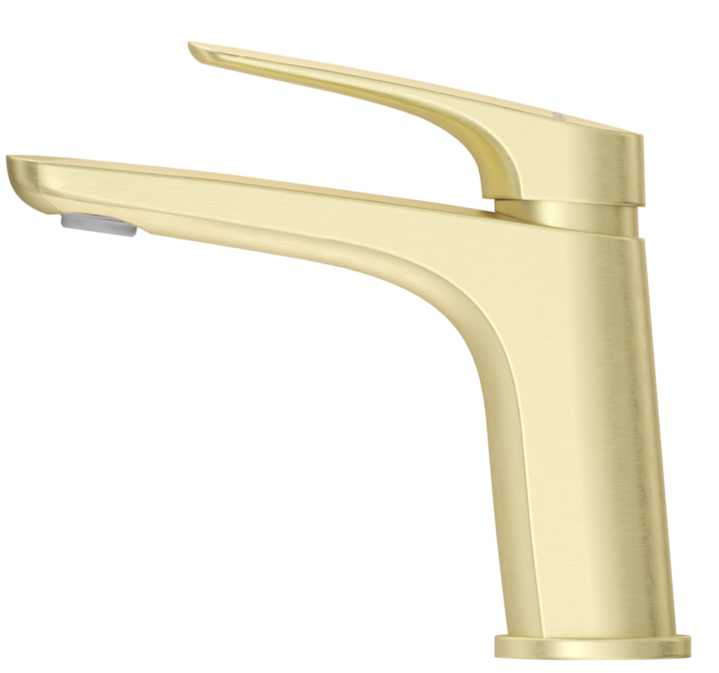 Kaza Basin Mixer - French Gold