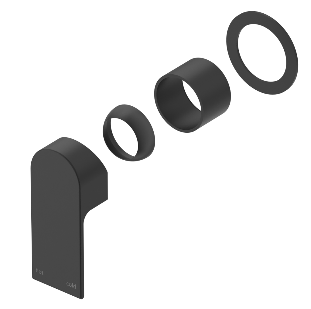 Eleniko Shower Mixer - Round - TRIM KIT - Black