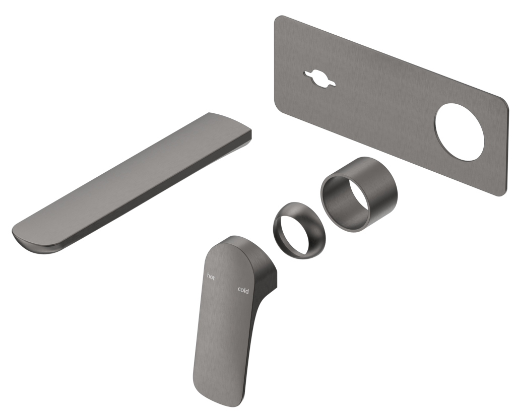 Kaza Wall-Spout Combo - 1P - TRIM KIT - Gunmetal