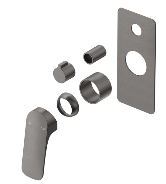 Kaza Mixer Diverter - 1P - TRIM KIT - Gunmetal