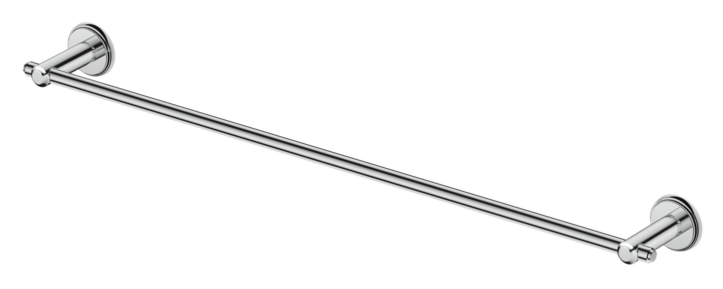 Mica Heritage Single Towel Rail - 800mm - Chrome