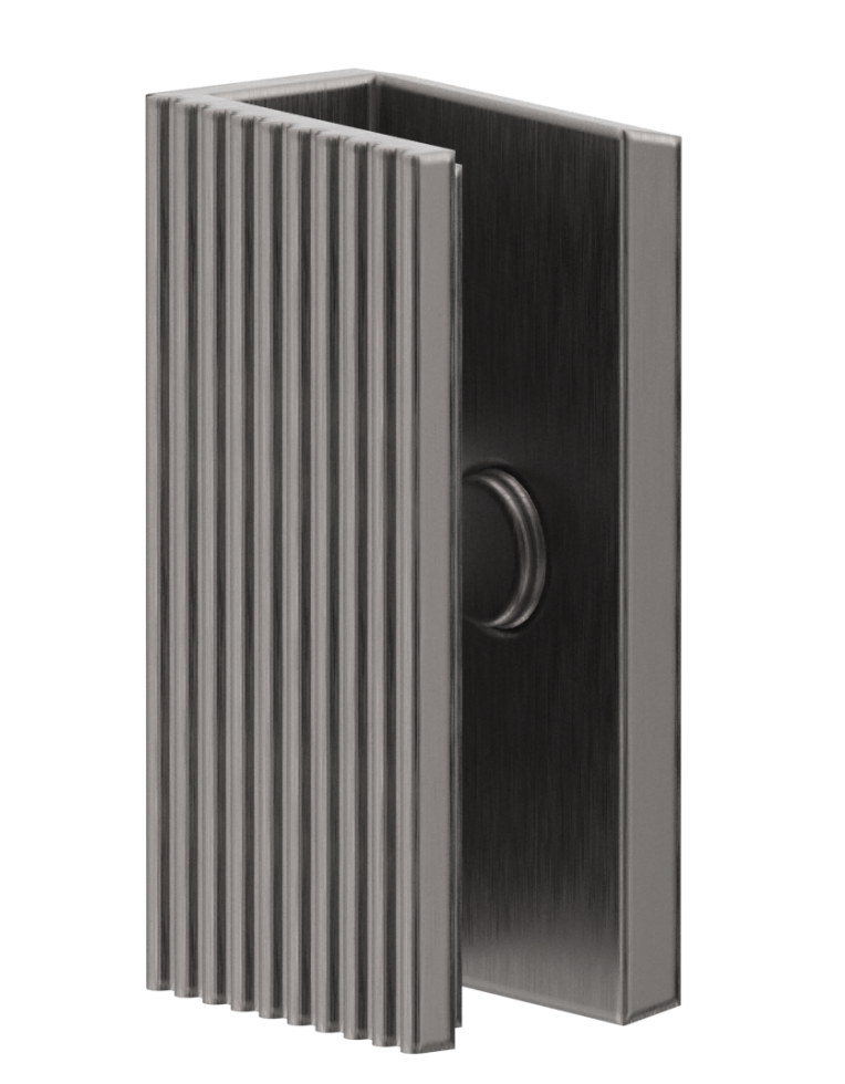 Fluted Shower Bracket 50x25 - GUNMETAL